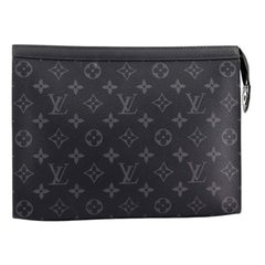 Louis Vuitton Pochette Voyage Monogram Eclipse Canvas MM