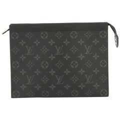 Louis Vuitton Louis Vuitton Pochette Voyage Monogramm Eclipse Segeltuch MM