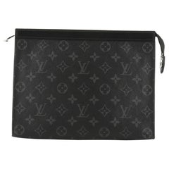 Louis Vuitton - Authenticated Pochette Voyage Small Bag - Leather Black Plain for Men, Very Good Condition