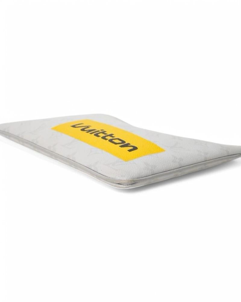 Louis Vuitton Clutch Bag Voyage PM Logo Story Monogram White For Sale 4