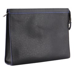 Louis Vuitton Pochette Voyage Taiga Leather MM Black