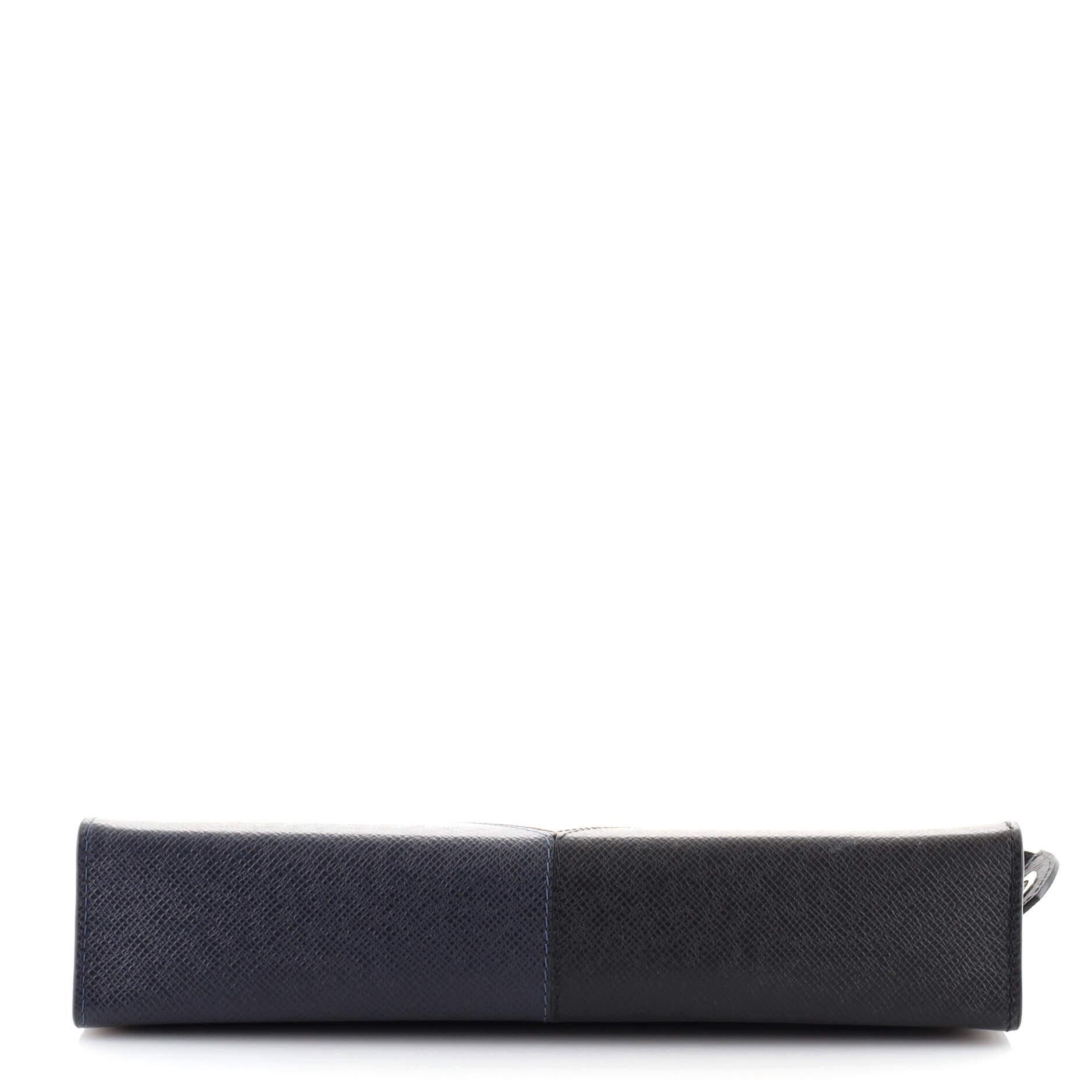 Women's or Men's Louis Vuitton Pochette Voyage Taiga Leather MM