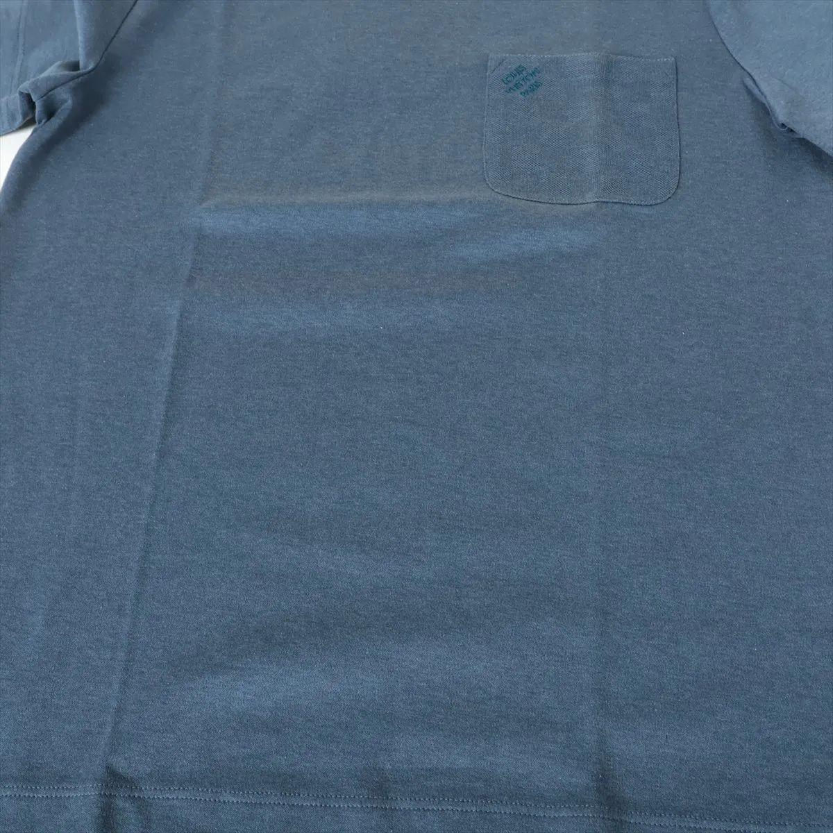 Louis Vuitton Tasca Maglietta in cotone blu in vendita 3