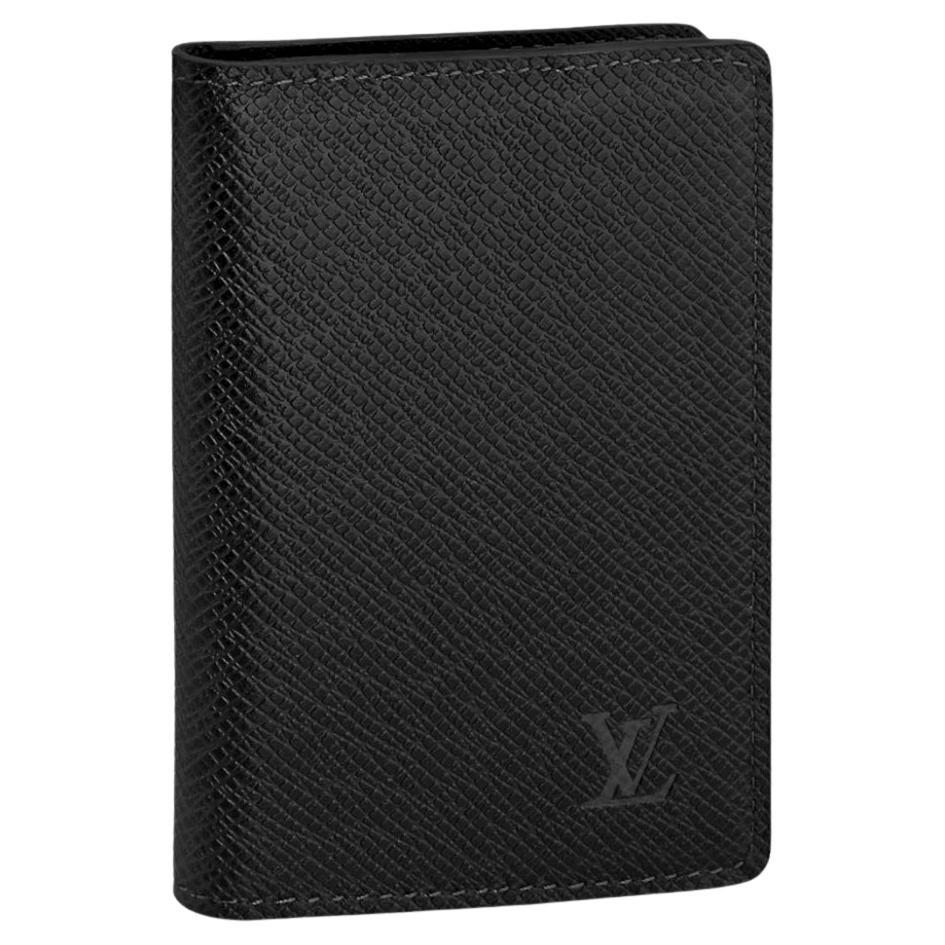 Louis Vuitton Pocket Organizer Black Taiga Leather For Sale at 1stDibs lv pocket organizer