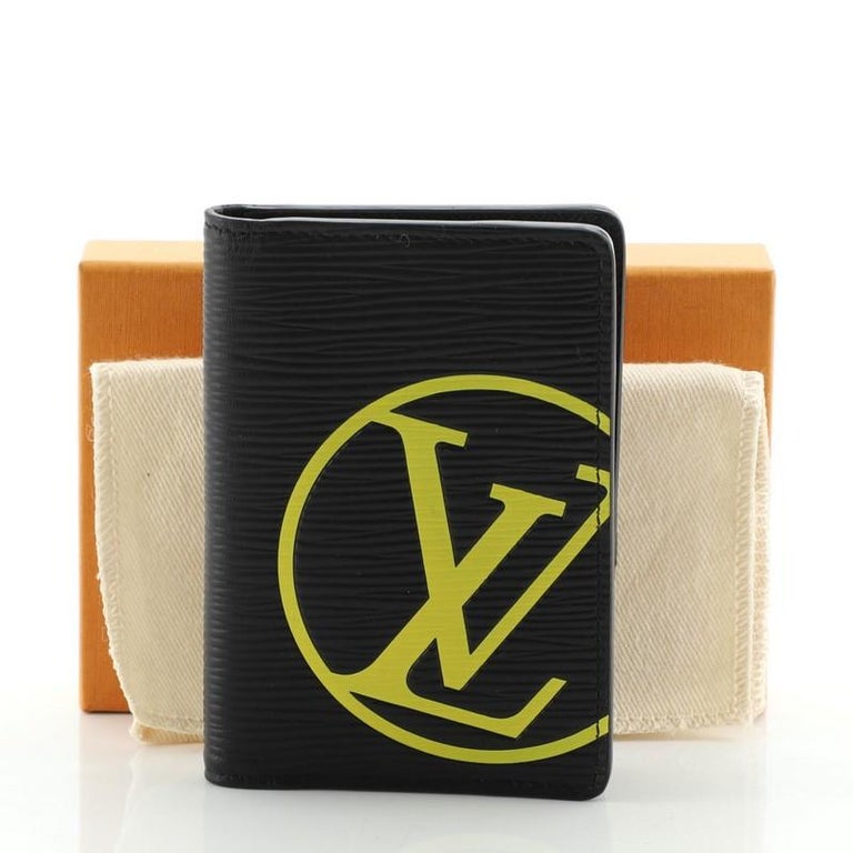 Louis Vuitton, Accessories, New Louis Vuitton Mens Pocket Organizer  Wallet In Black Epi Leather
