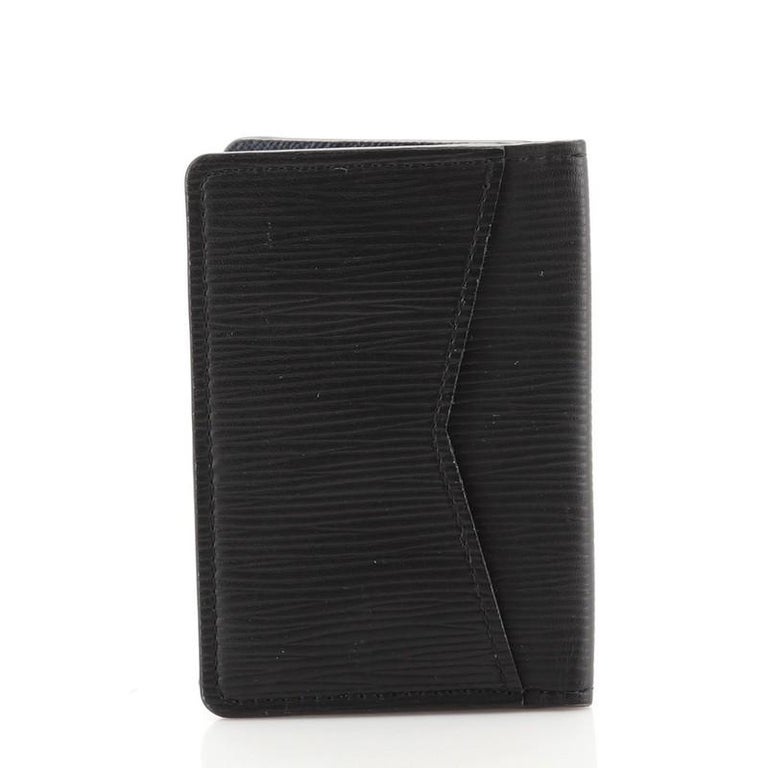 Louis Vuitton Black Epi Initials Pocket Organizer