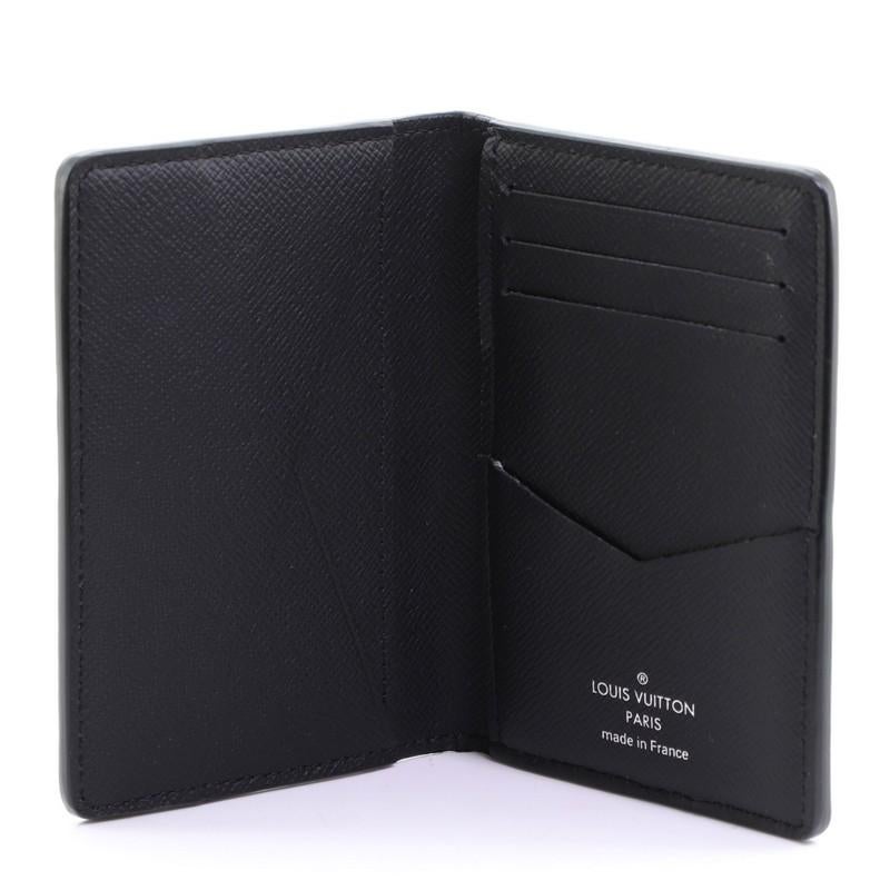 Black Louis Vuitton Pocket Organizer Initials Epi Leather