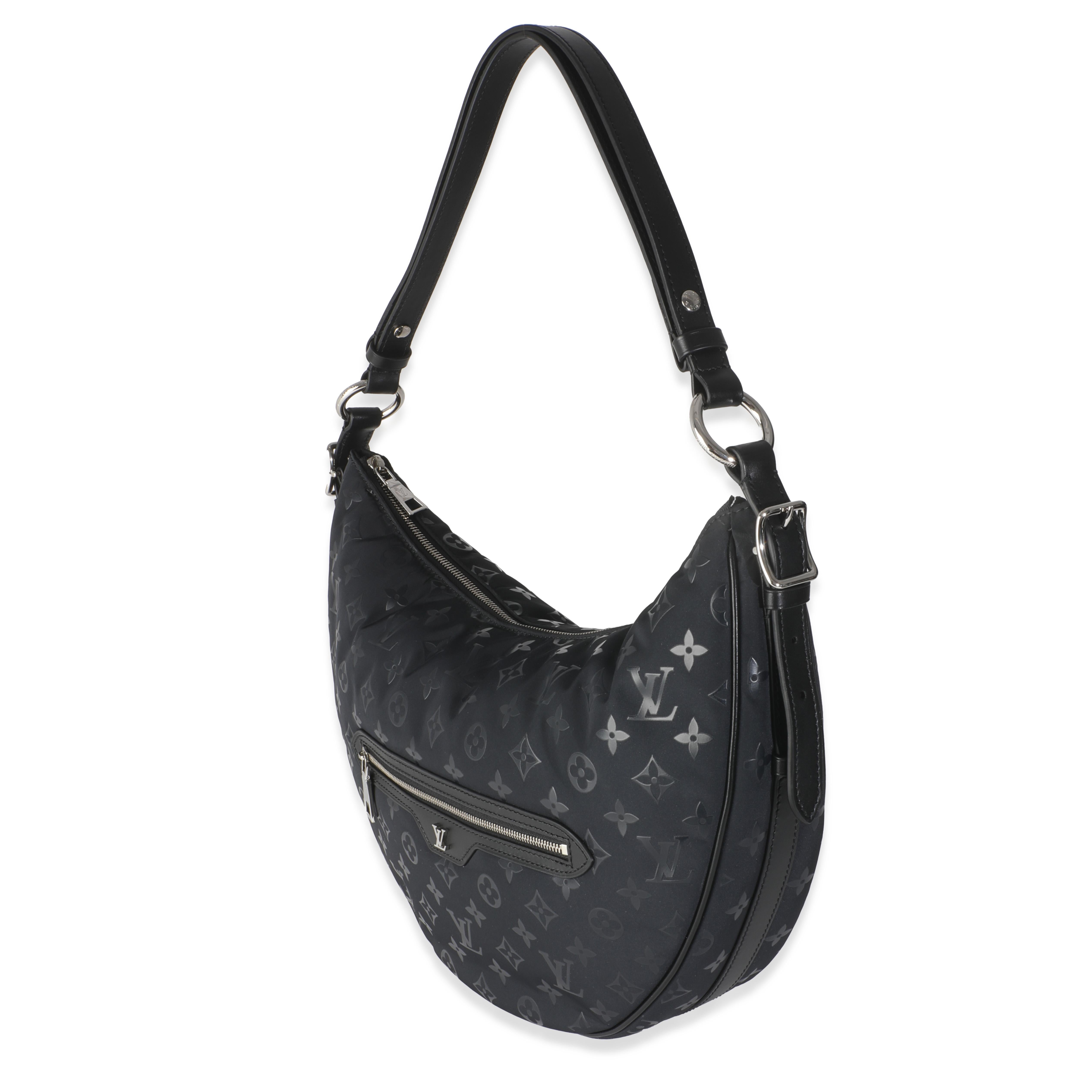 Polar Night Nylon Monogramm Schleife Tasche Hobo von Louis Vuitton Polar Night im Zustand „Hervorragend“ im Angebot in New York, NY