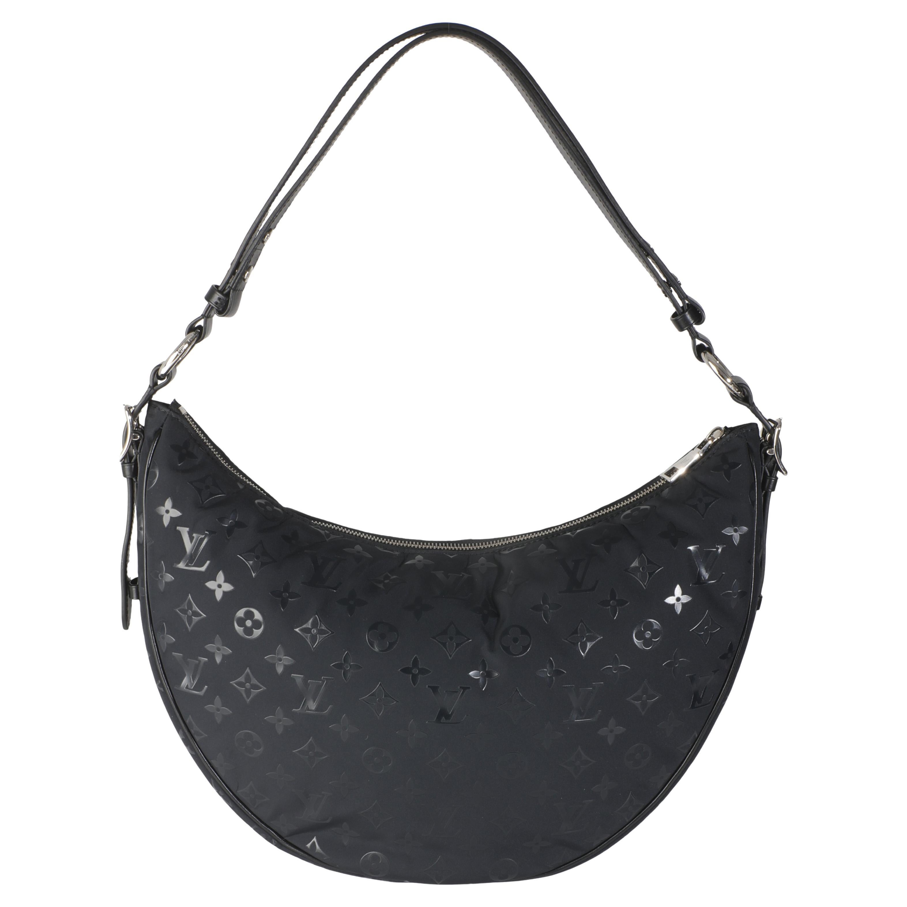 Polar Night Nylon Monogramm Schleife Tasche Hobo von Louis Vuitton Polar Night im Angebot