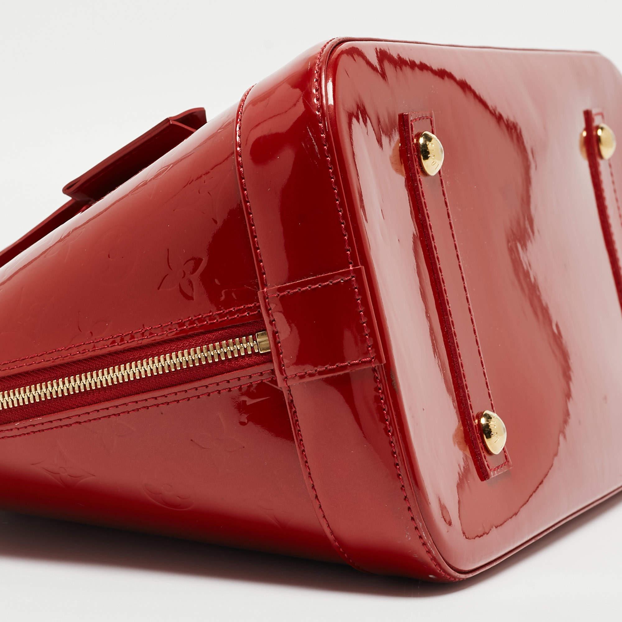Louis Vuitton Pomme D Amour Monogram Vernis Alma GM Bag 5