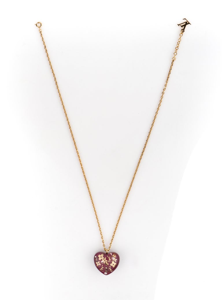 Louis Vuitton Inclusion Heart Necklace - Gold-Tone Metal Chain, Necklaces -  LOU181150