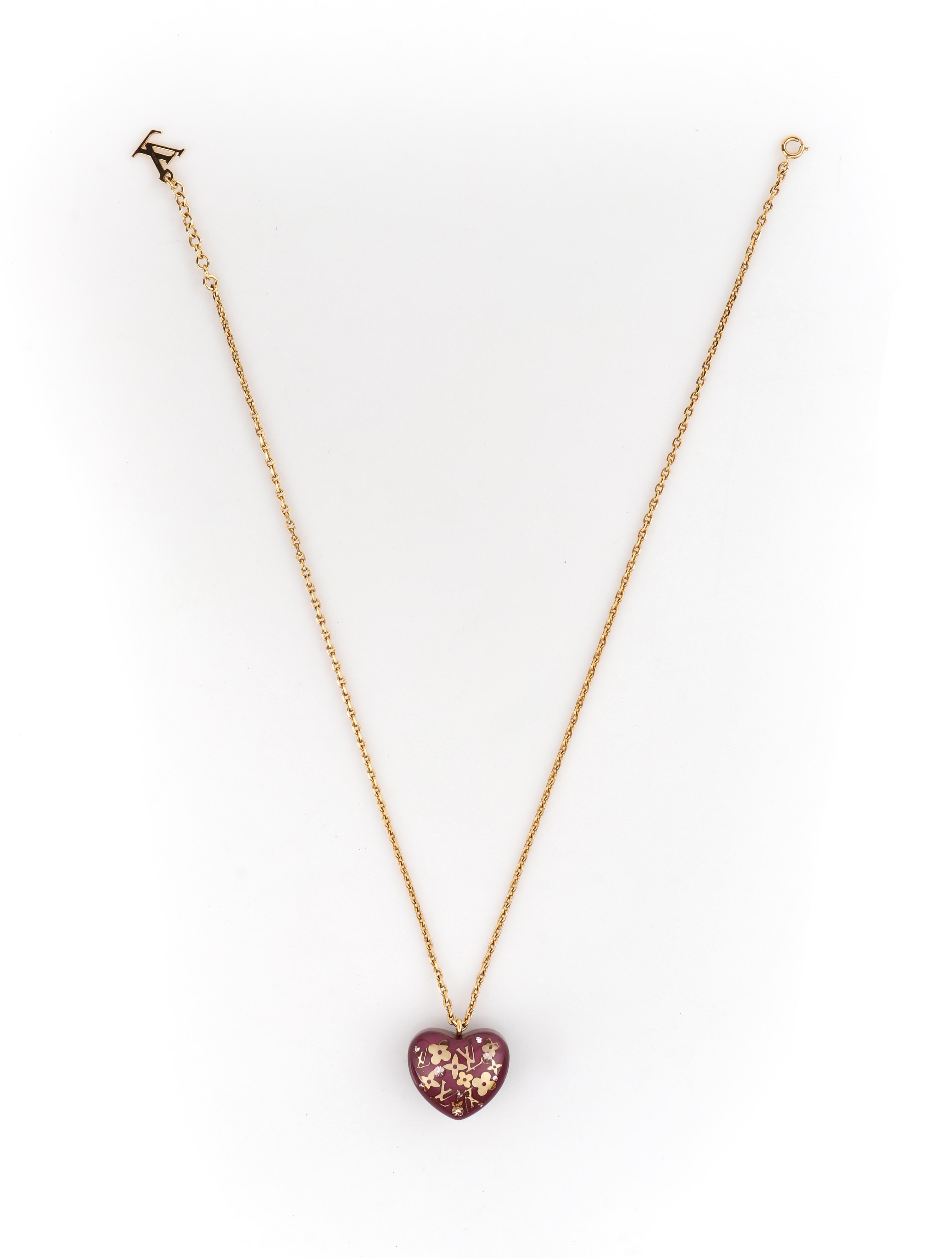 louis vuitton iconic heart necklace