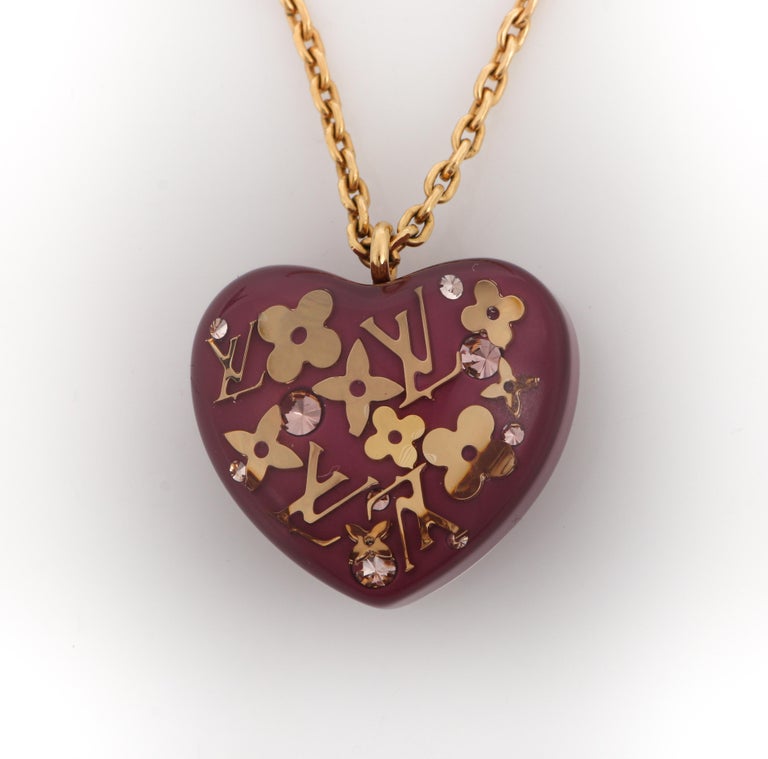 Louis Vuitton Inclusion Heart Pendant Necklace - Brass Pendant Necklace,  Necklaces - LOU673371