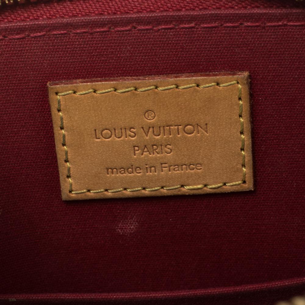 Louis Vuitton Pomme D’amour Monogram Vernis Alma BB Bag 4