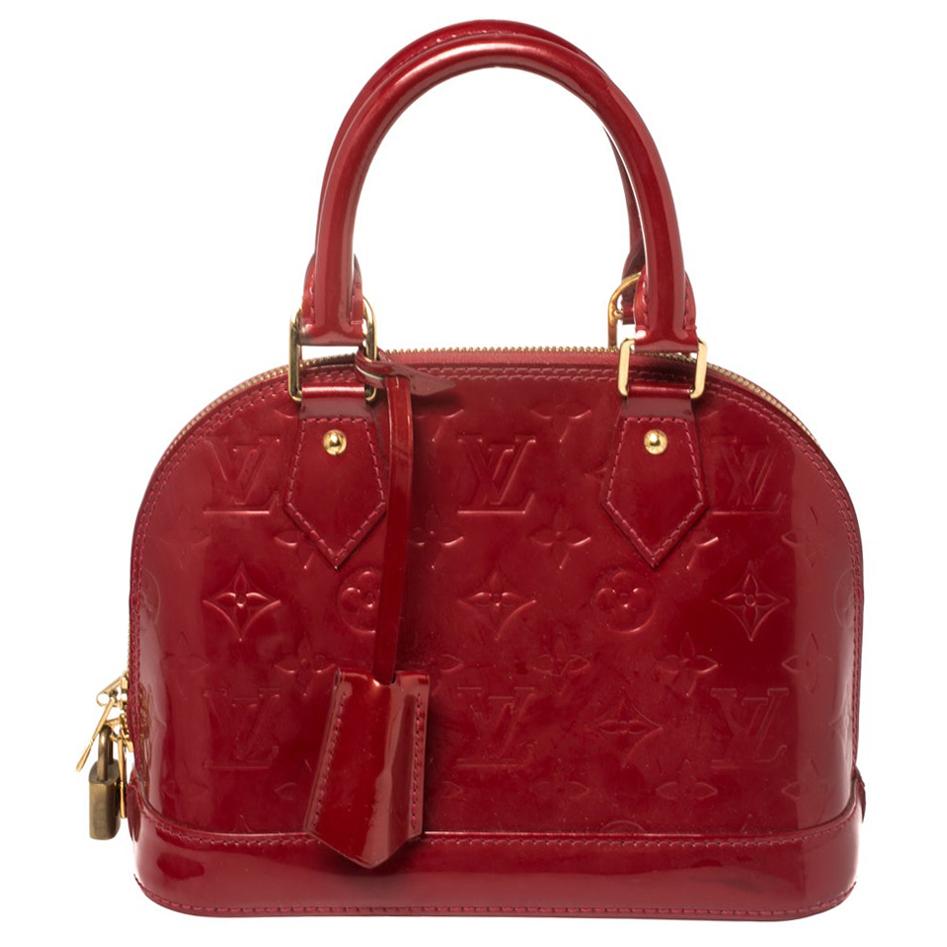 Louis Vuitton Pomme D’amour Monogram Vernis Alma BB Bag