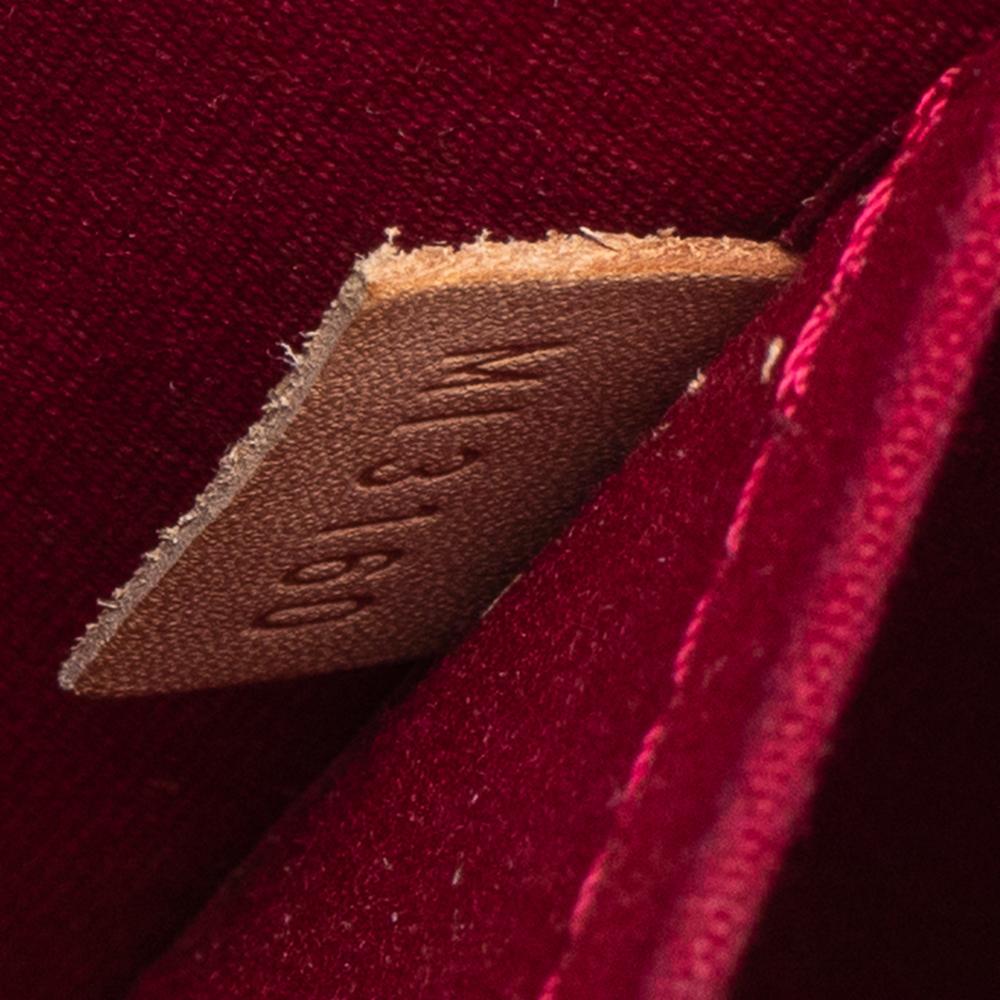 Louis Vuitton Pomme D’amour Monogram Vernis Alma GM Bag 4