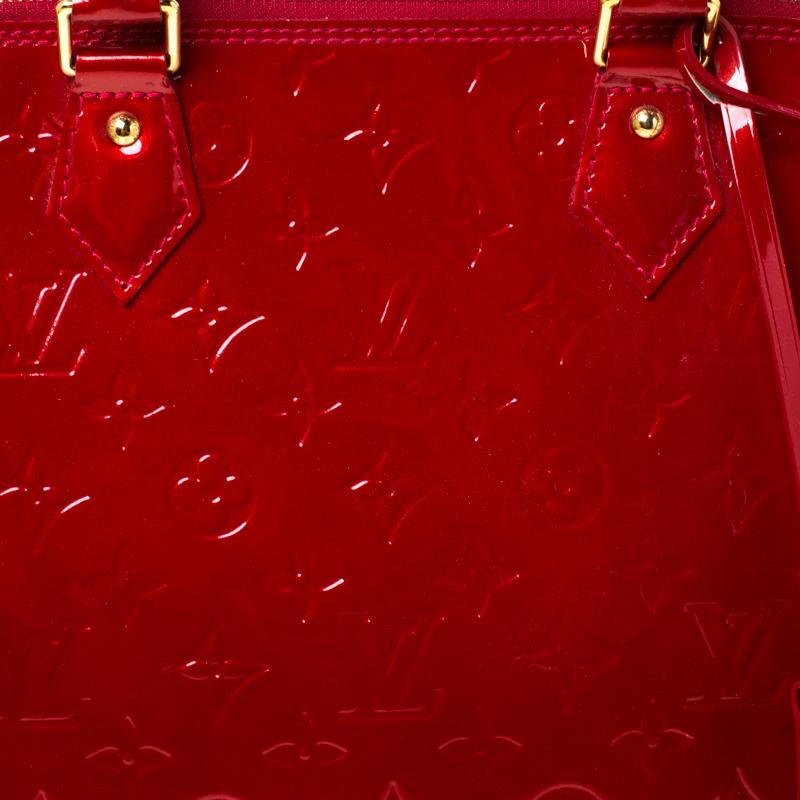 Louis Vuitton Pomme D’amour Monogram Vernis Alma GM Bag 6