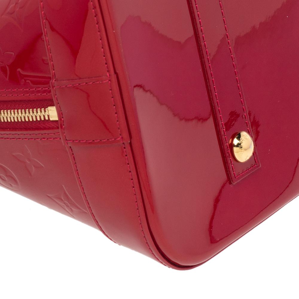 Louis Vuitton Pomme D’amour Monogram Vernis Alma GM Bag 5