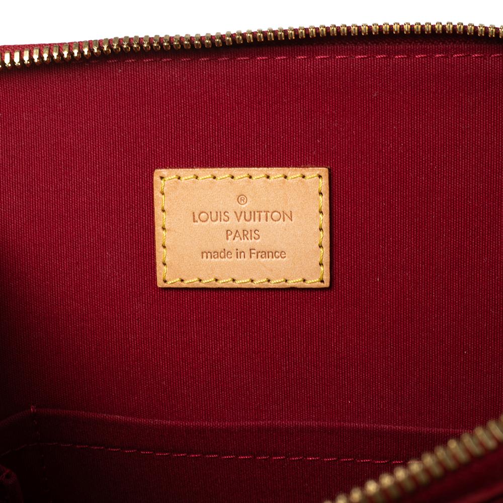 Louis Vuitton Pomme D’amour Monogram Vernis Alma GM Bag 4