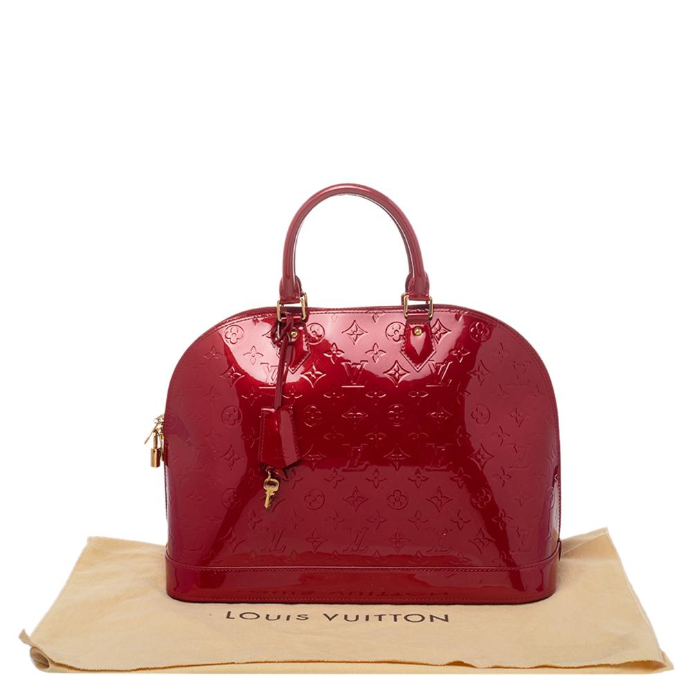 Louis Vuitton Pomme D’amour Monogram Vernis Alma GM Bag 7