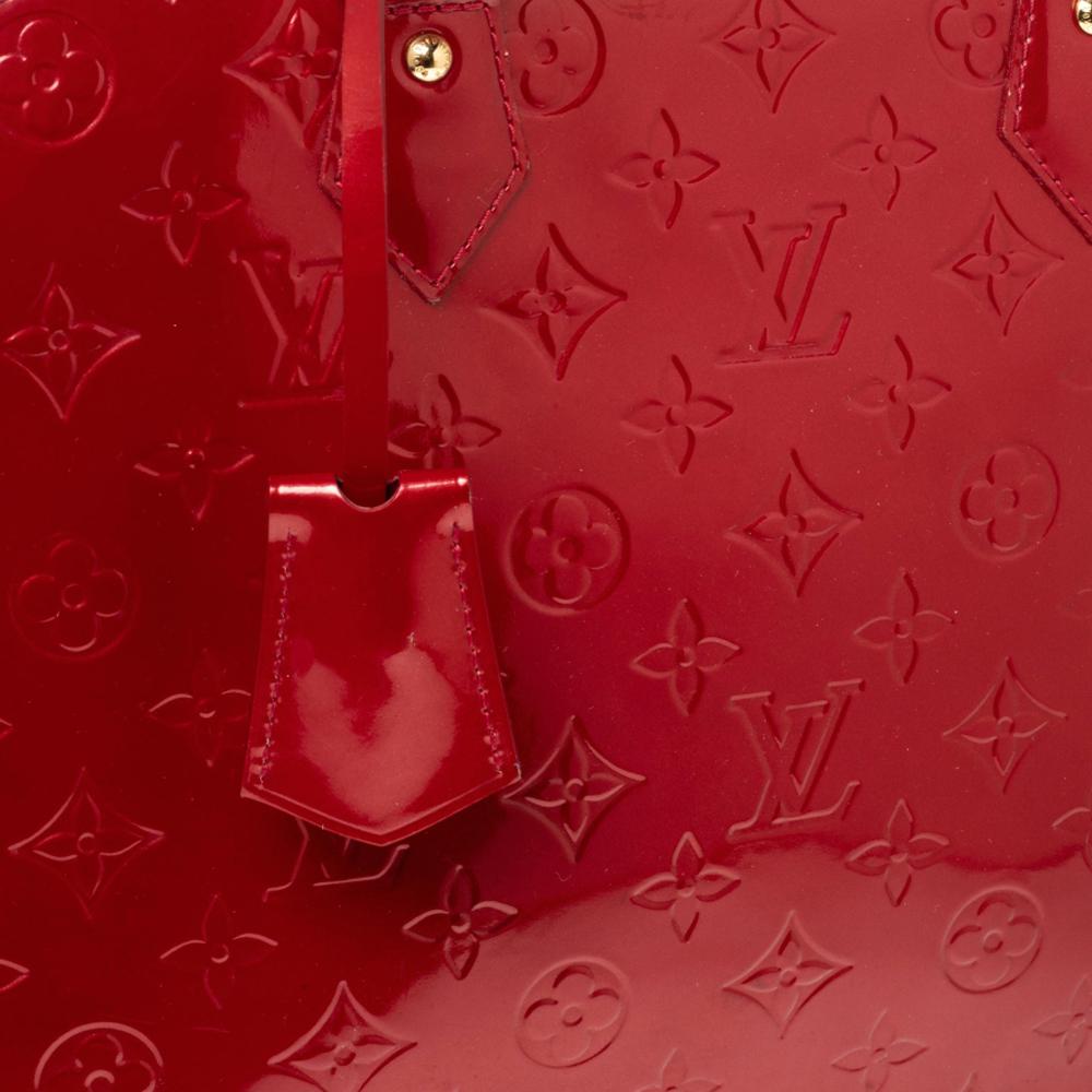 Louis Vuitton Pomme D’amour Monogram Vernis Alma GM Bag 9
