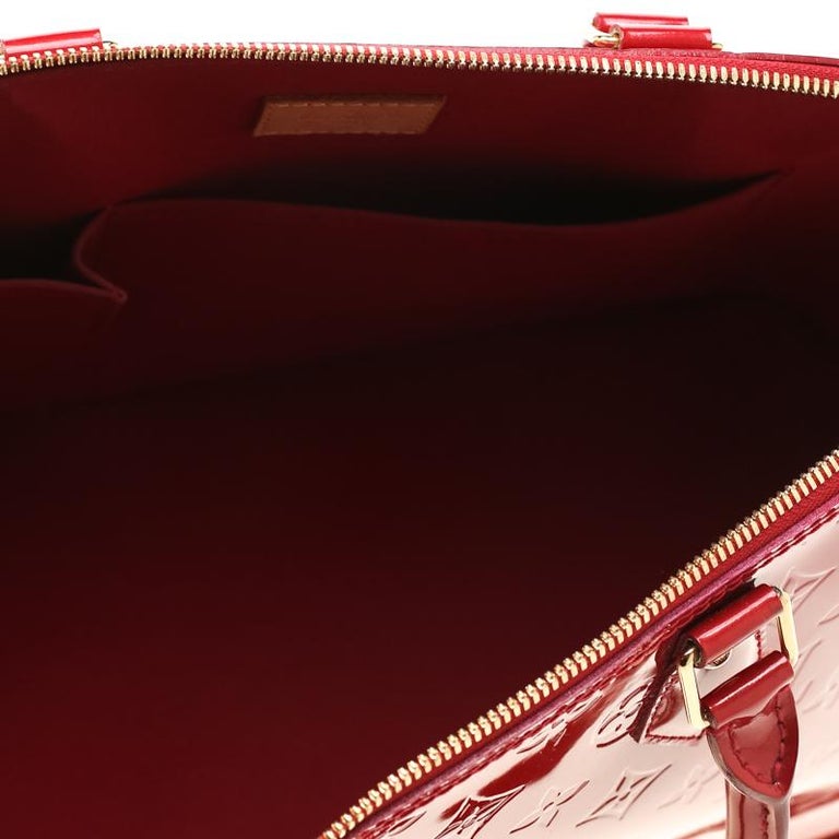 Louis Vuitton Pomme D’amour Monogram Vernis Alma GM Bag For Sale at 1stdibs