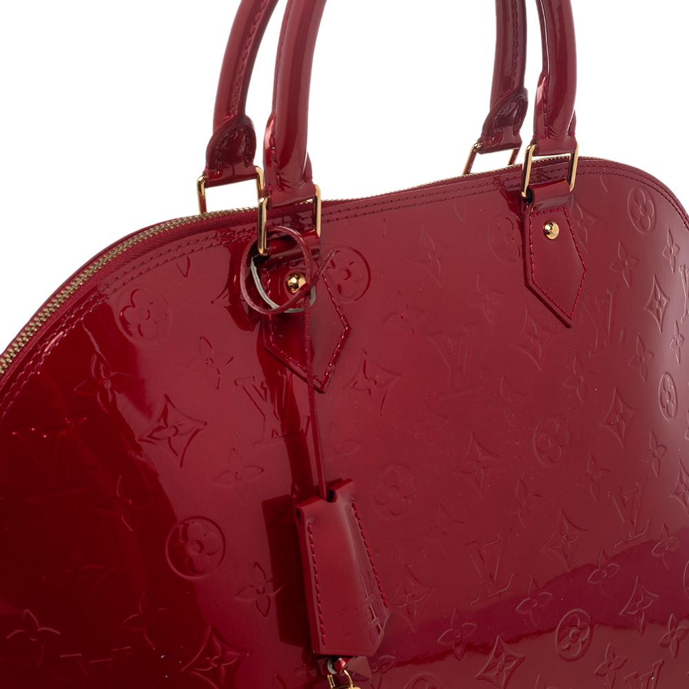 Louis Vuitton Pomme D’amour Monogram Vernis Alma GM Bag 2