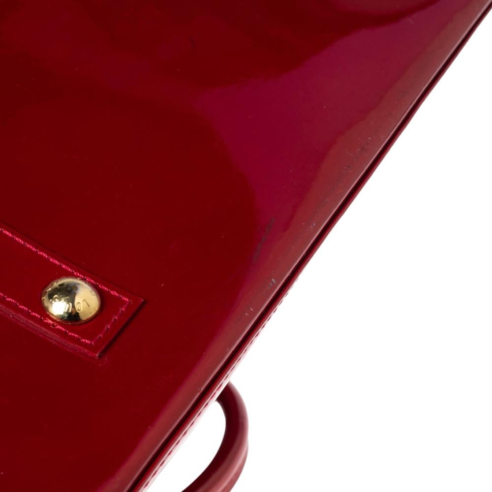 Louis Vuitton Louis Vuitton Pomme Damour Monogrammierte Vernis Alma GM Tasche 3
