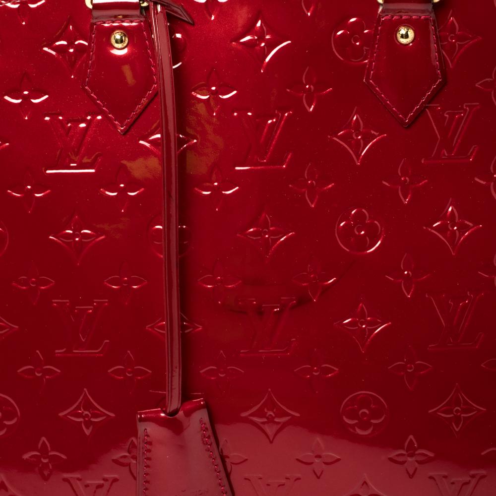 Louis Vuitton Pomme D’amour Monogram Vernis Alma GM Bag 1