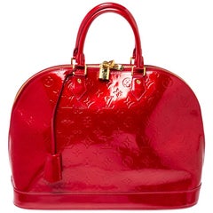 Louis Vuitton Pomme D’amour Monogram Vernis Alma GM Bag