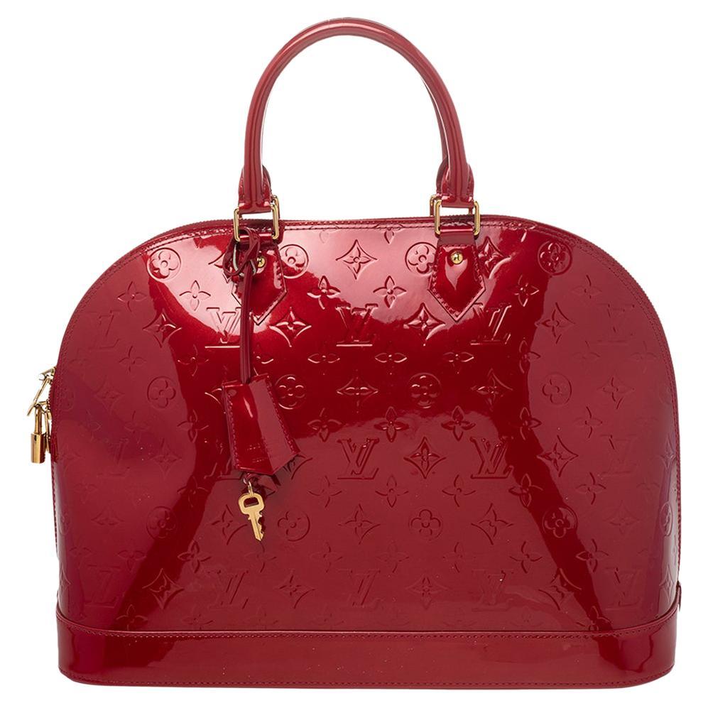 Louis Vuitton Red Epi Speedy 30 For Sale at 1stDibs