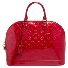 Louis Vuitton Pomme D’amour Monogram Vernis Alma GM Bag