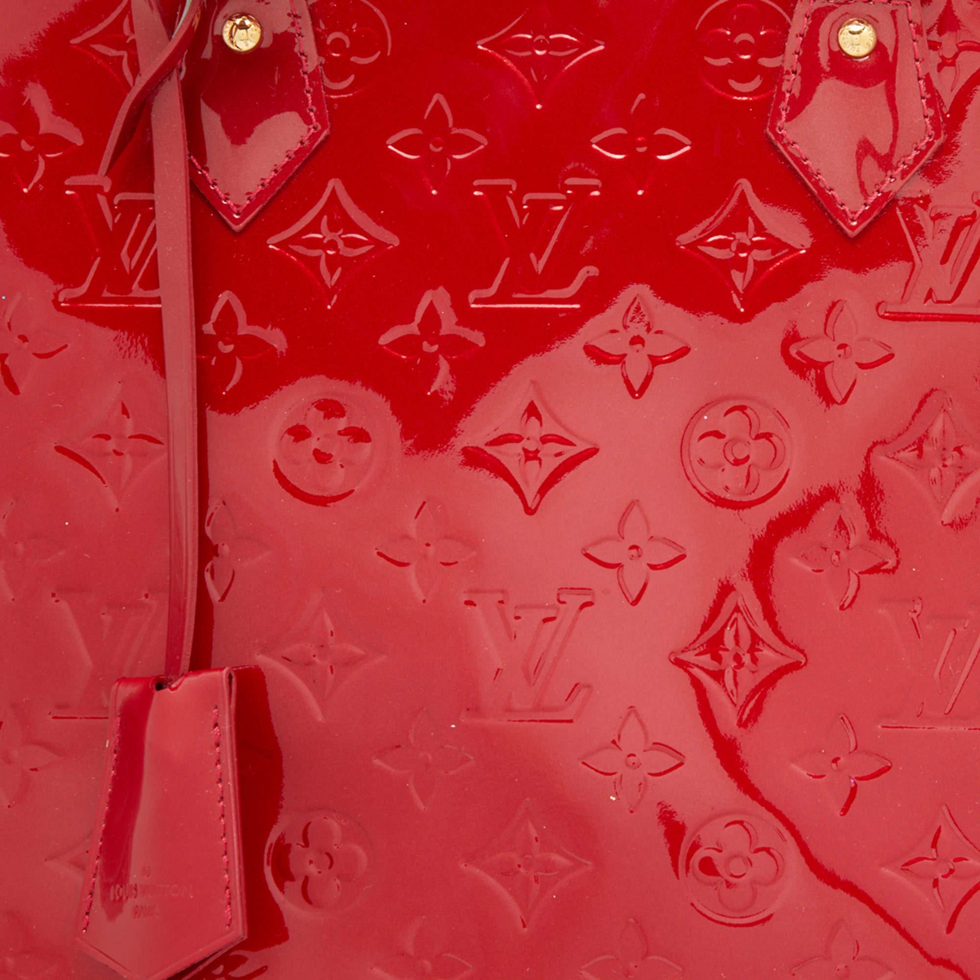 Louis Vuitton Pomme D’amour Monogram Vernis Alma MM Bag 6