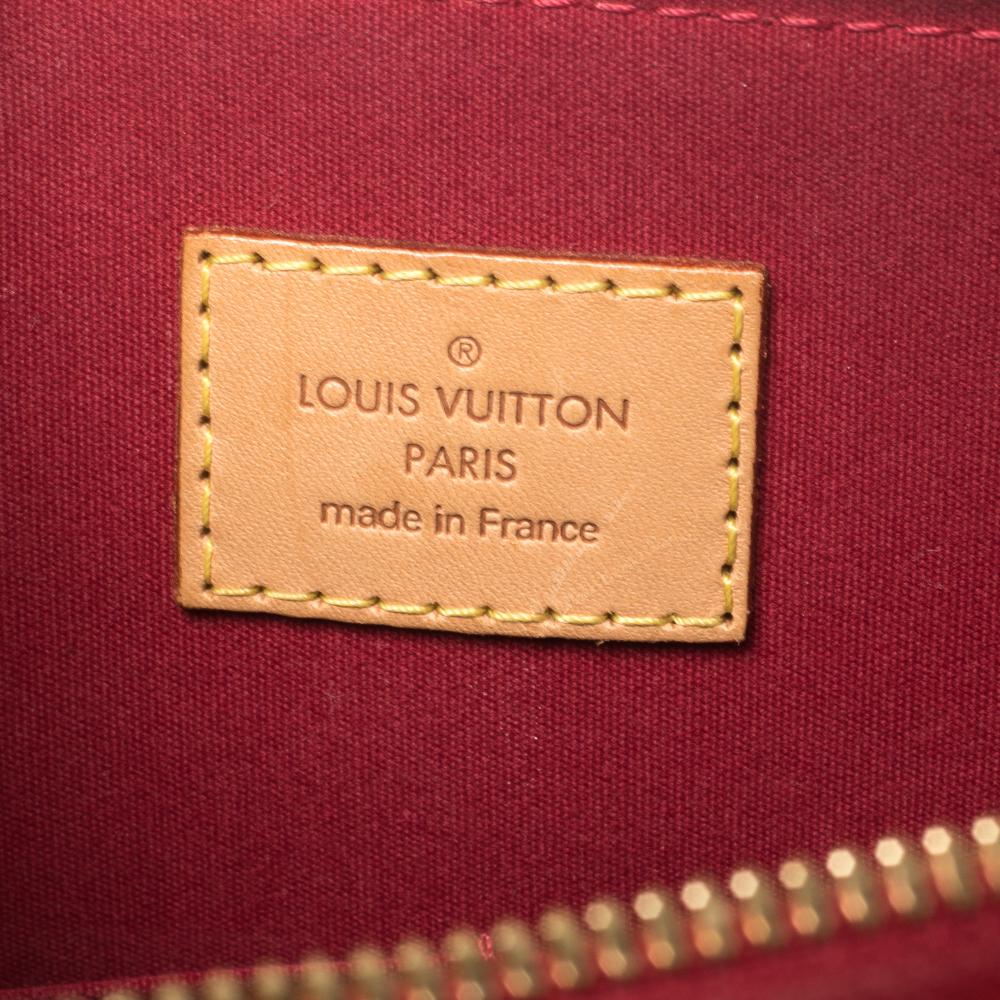 Women's Louis Vuitton Pomme D’amour Monogram Vernis Alma PM Bag