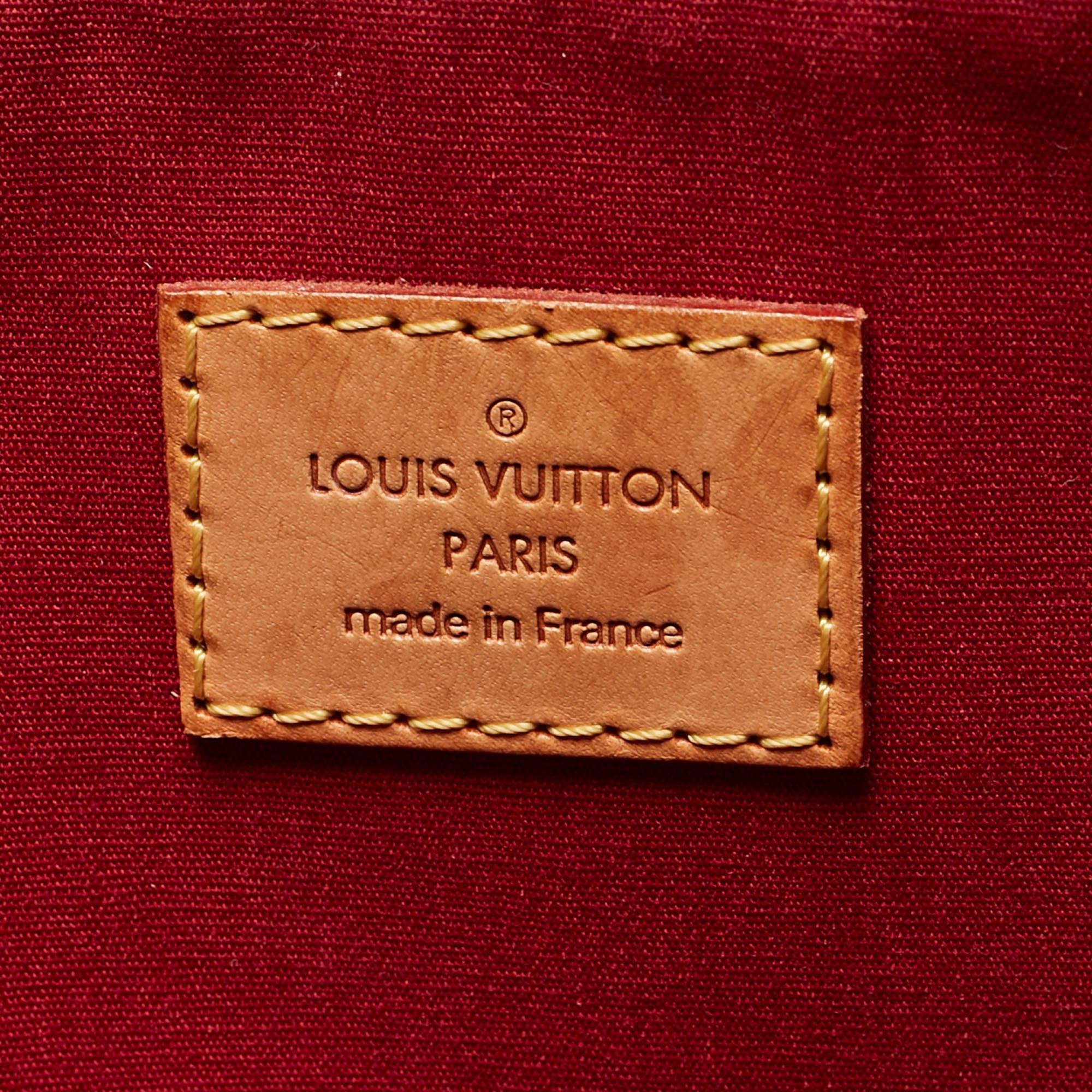 Louis Vuitton Pomme D’amour Monogram Vernis Bellevue GM Bag For Sale 6