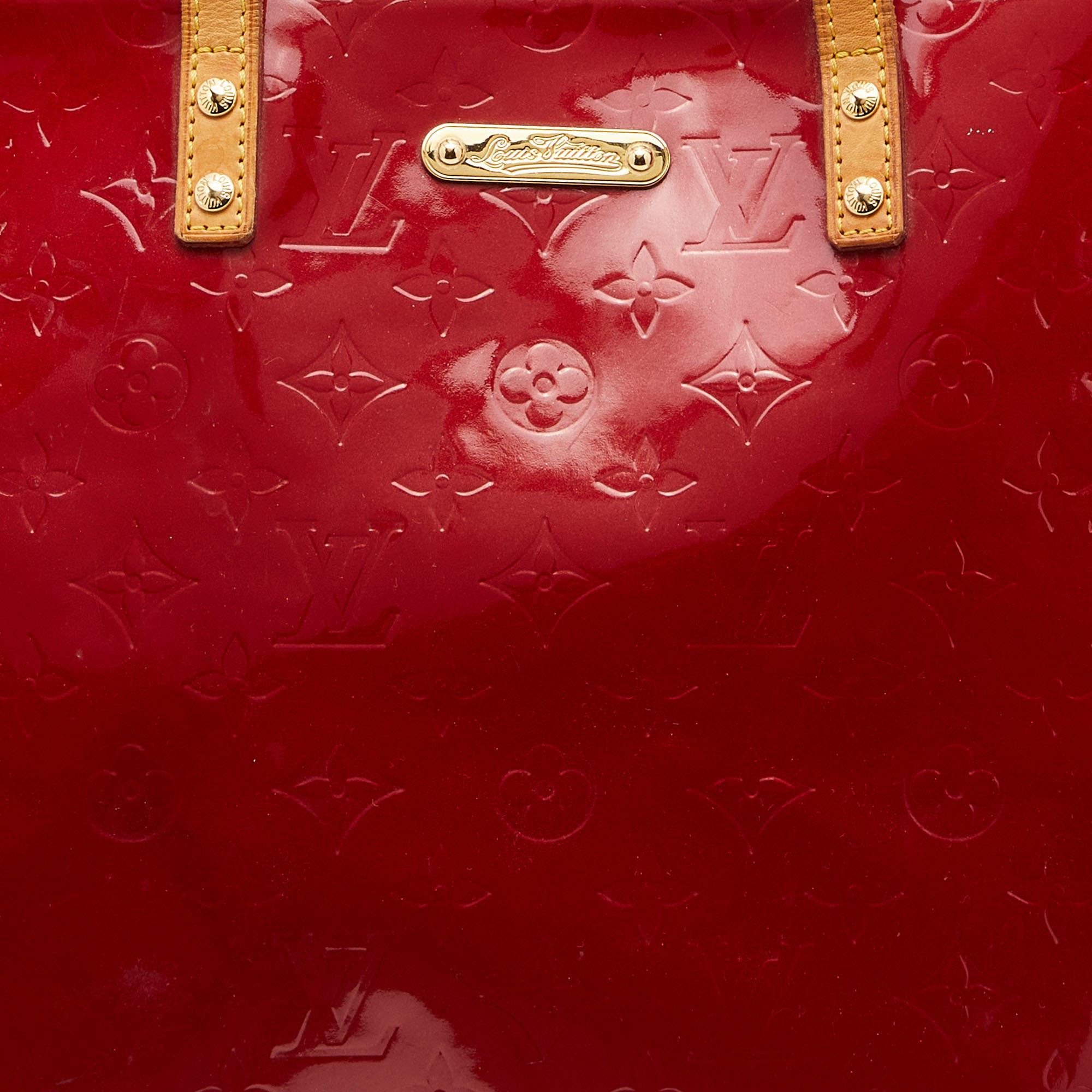Louis Vuitton Pomme D’amour Monogram Vernis Bellevue GM Bag 7