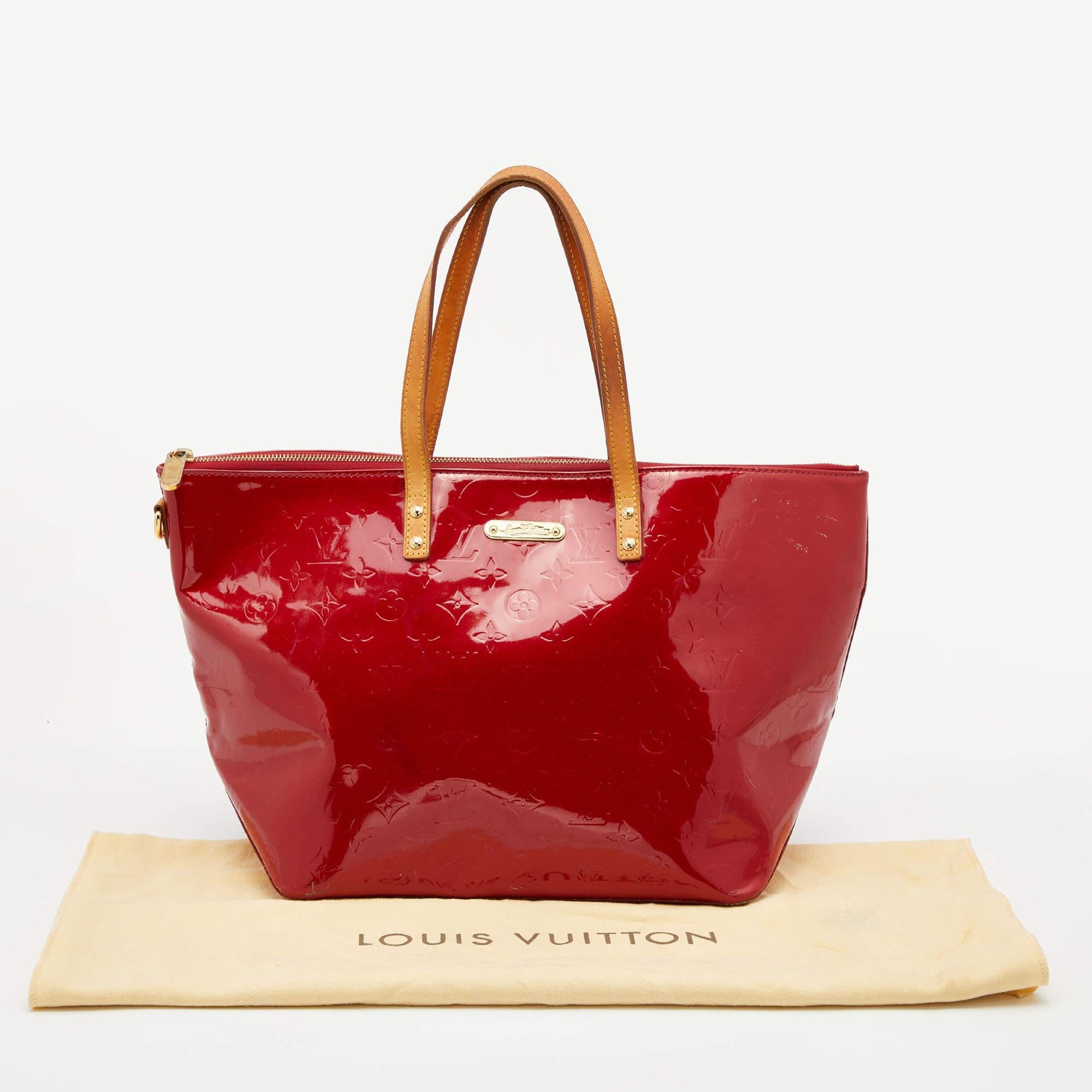 Louis Vuitton Pomme D’amour Monogram Vernis Bellevue GM Bag 8