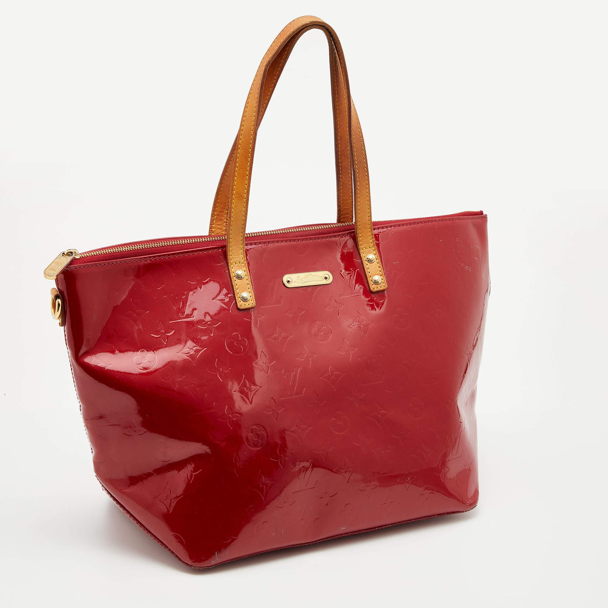 Women's Louis Vuitton Pomme D’amour Monogram Vernis Bellevue GM Bag