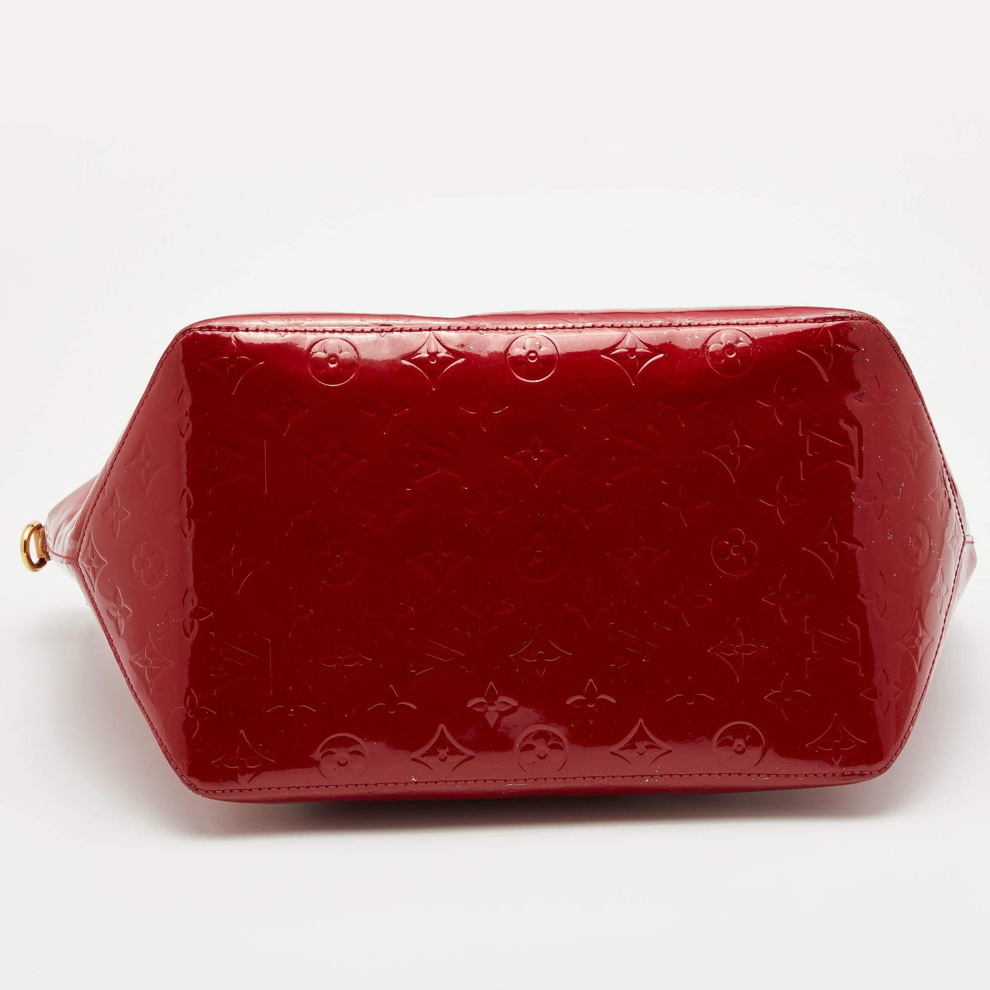 Louis Vuitton Pomme D’amour Monogram Vernis Bellevue GM Bag 1