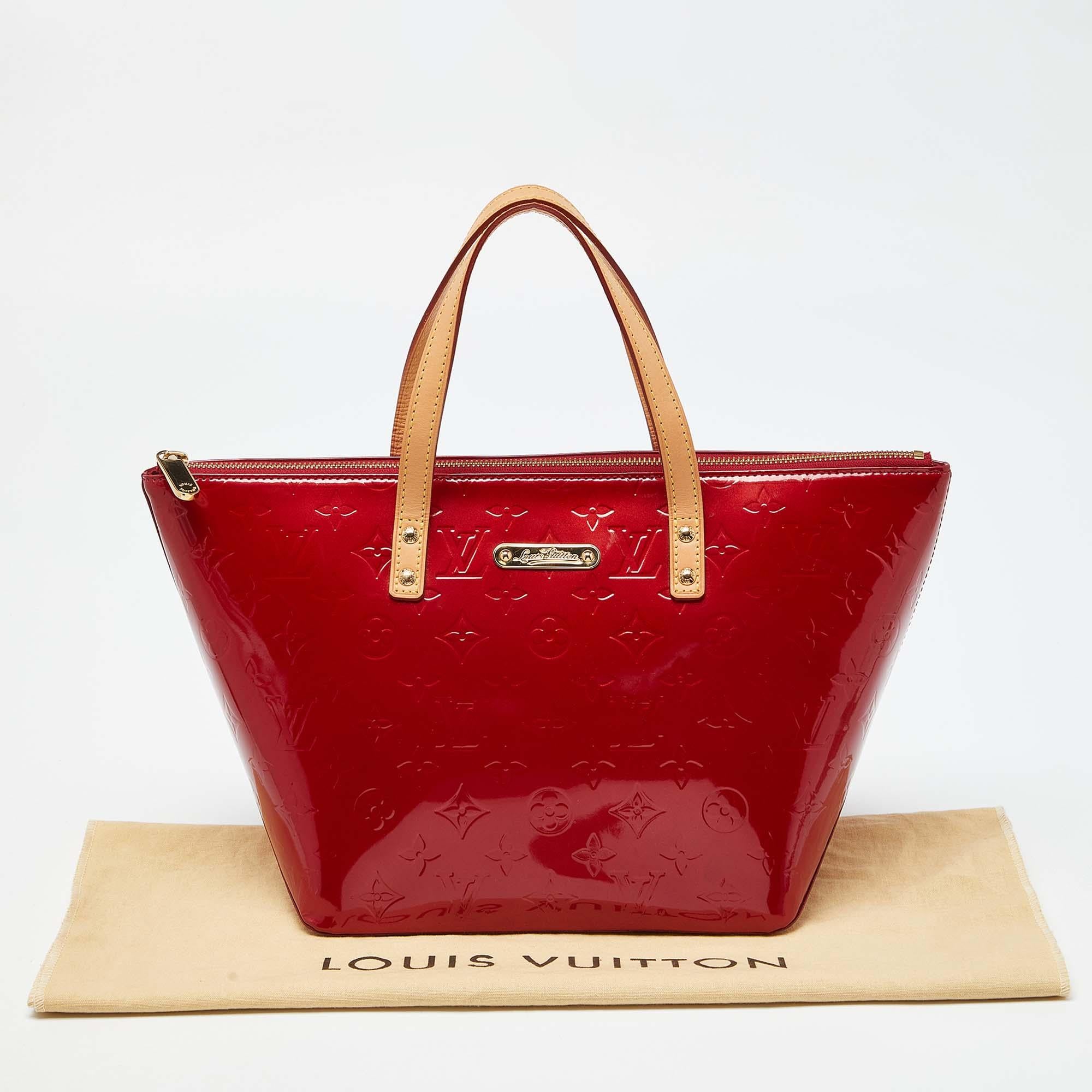 Louis Vuitton Pomme D'Amour Monogram Vernis Bellevue PM Bag 6