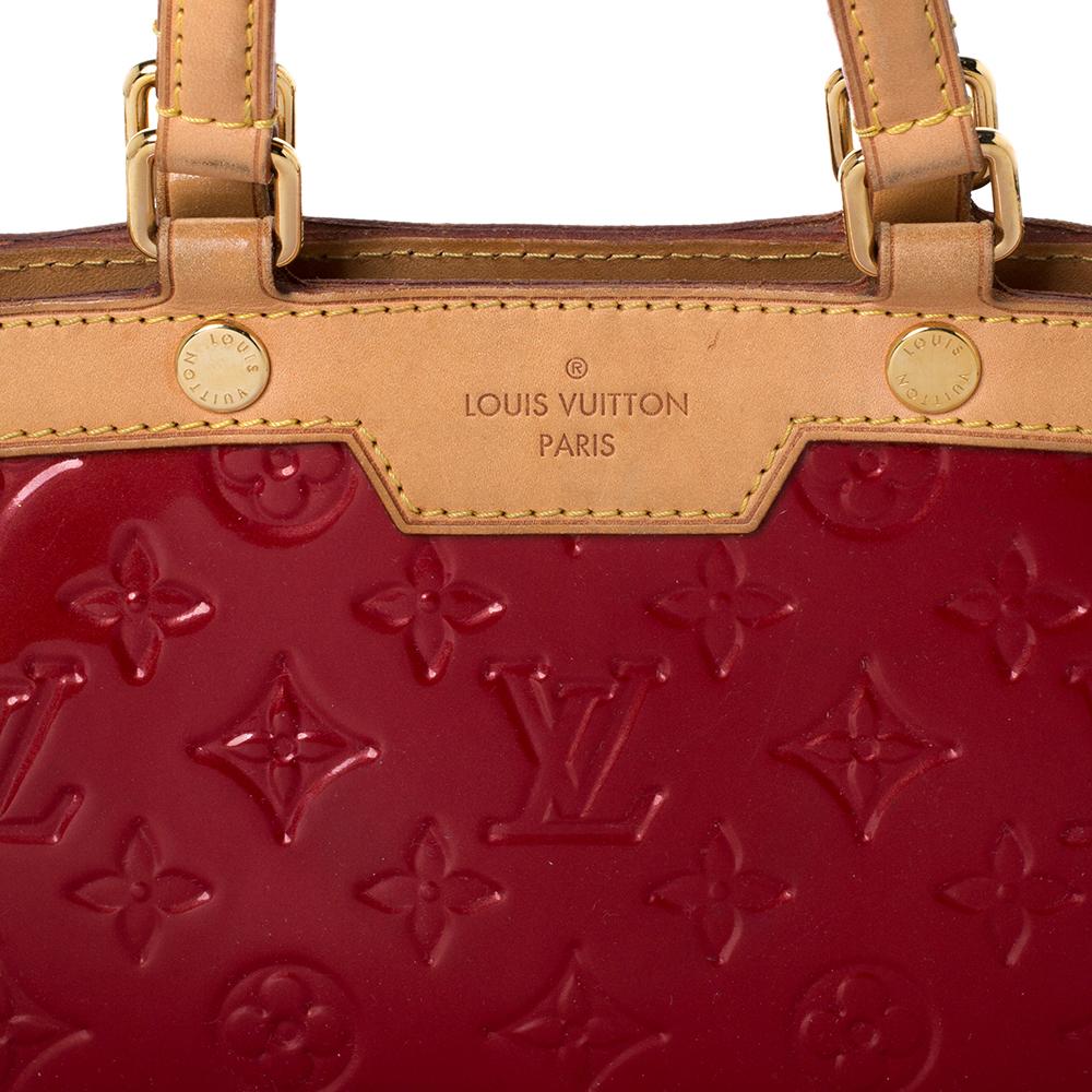 Women's Louis Vuitton Pomme D'Amour Monogram Vernis Brea PM Bag