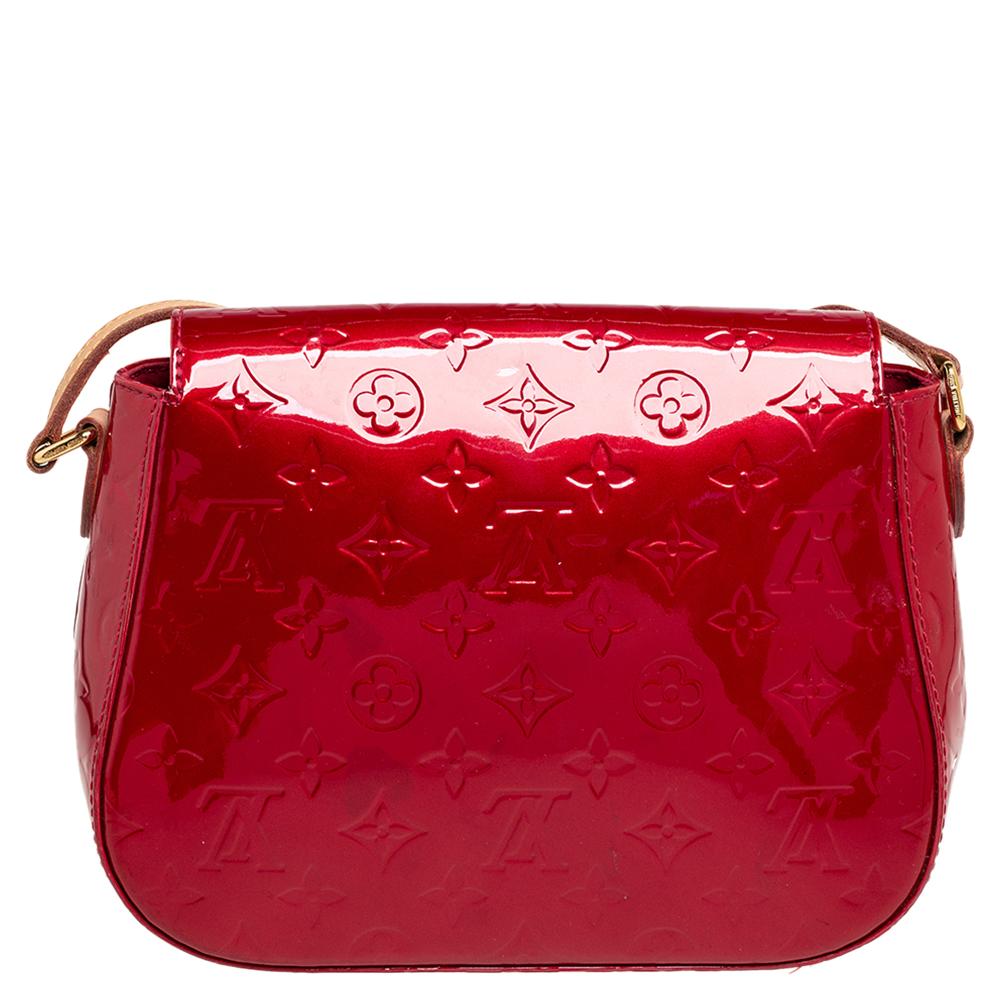 Louis Vuitton Pomme D’amour Monogram Vernis Leather Bellflower GM Bag 4