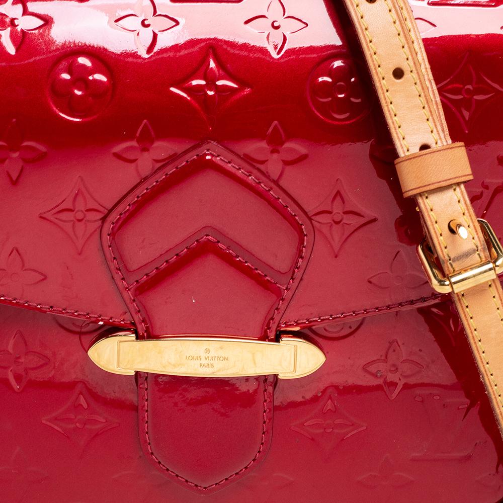 Louis Vuitton Pomme D’amour Monogram Vernis Leather Bellflower GM Bag 6