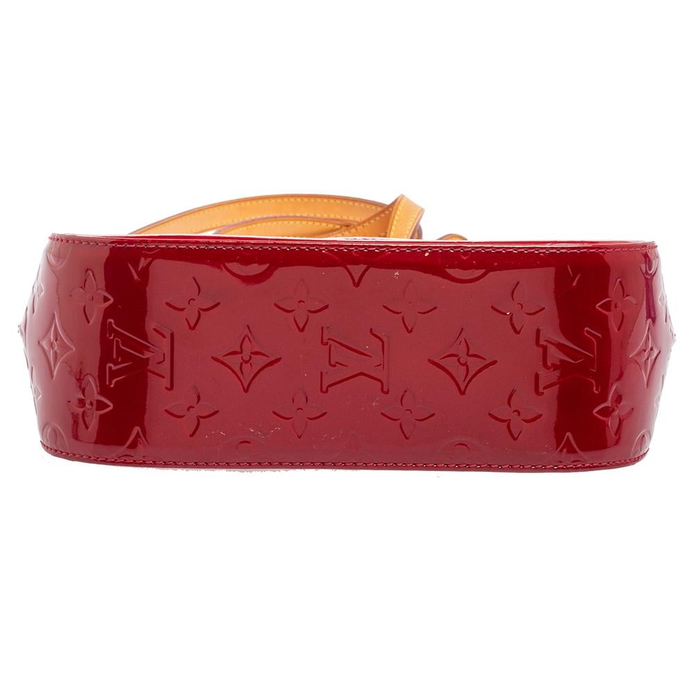 Red Louis Vuitton Pomme D’amour Monogram Vernis Leather Bellflower GM Bag