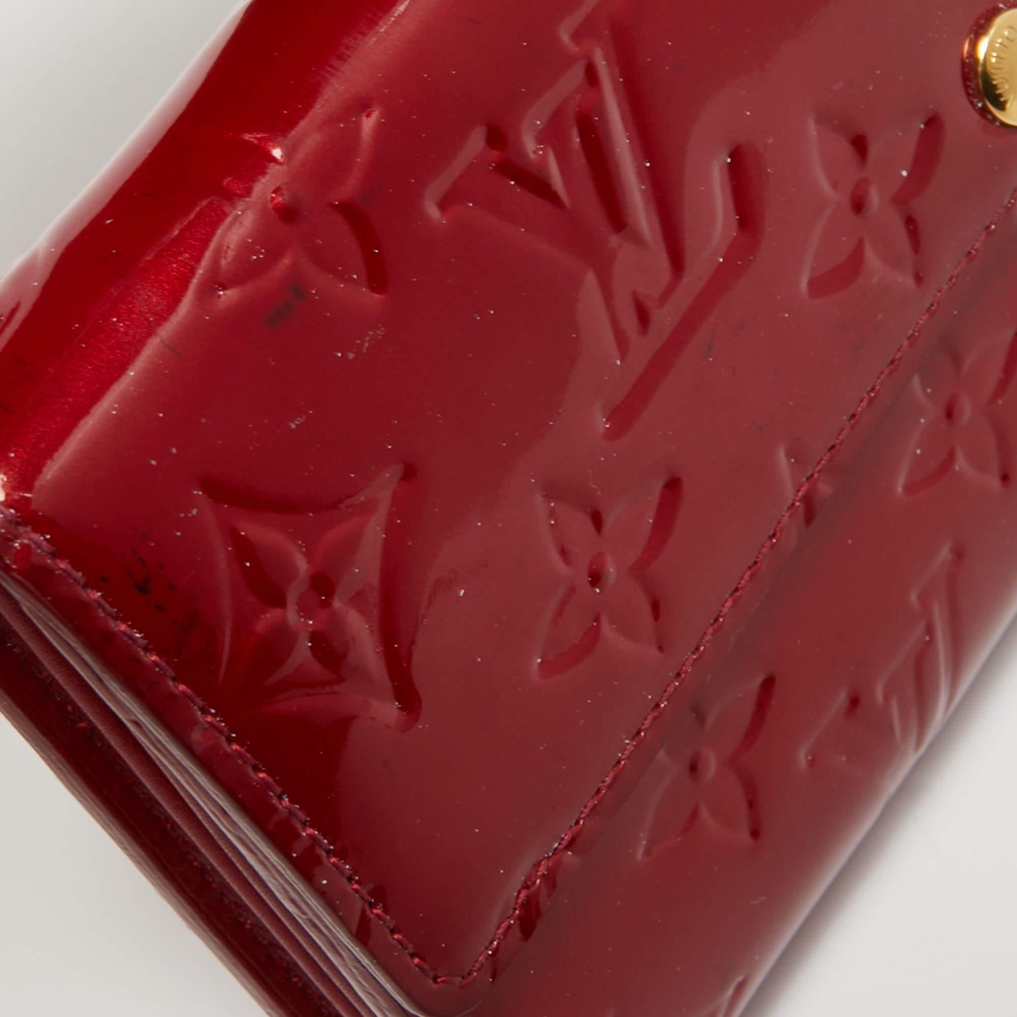 Louis Vuitton Pomme D'amour Monogramm Vernis Leder Sarah Geldbörse 1