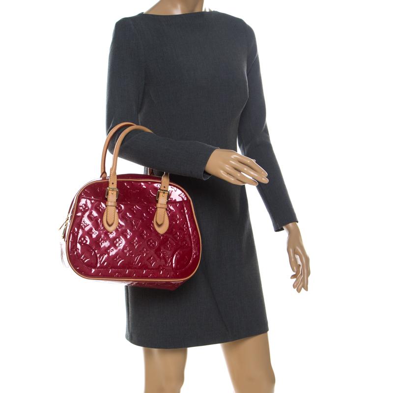 Brown Louis Vuitton Pomme D’amour Monogram Vernis Summit Drive Bag