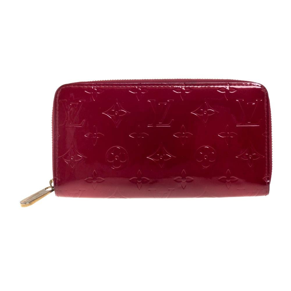 Louis Vuitton Pomme D’amour Monogram Vernis Zip Around Wallet