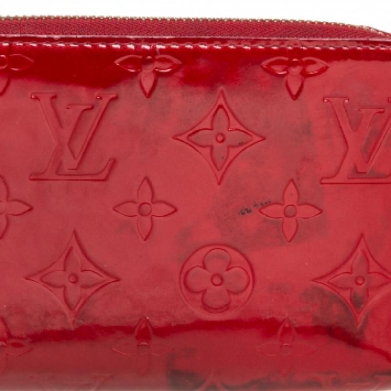 Louis Vuitton Pomme D’amour Monogram Vernis Zippy Wallet For Sale 5