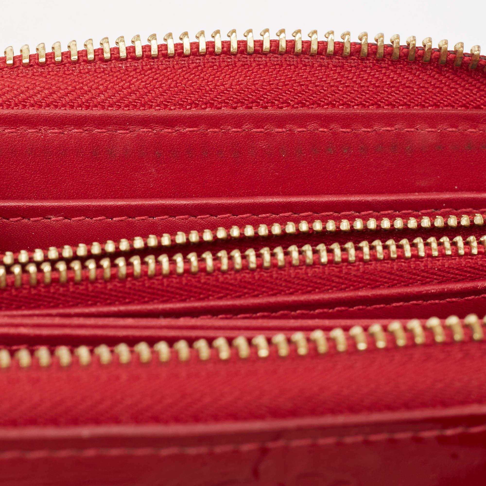 Louis Vuitton Pomme D’amour Monogram Vernis Zippy Wallet 5