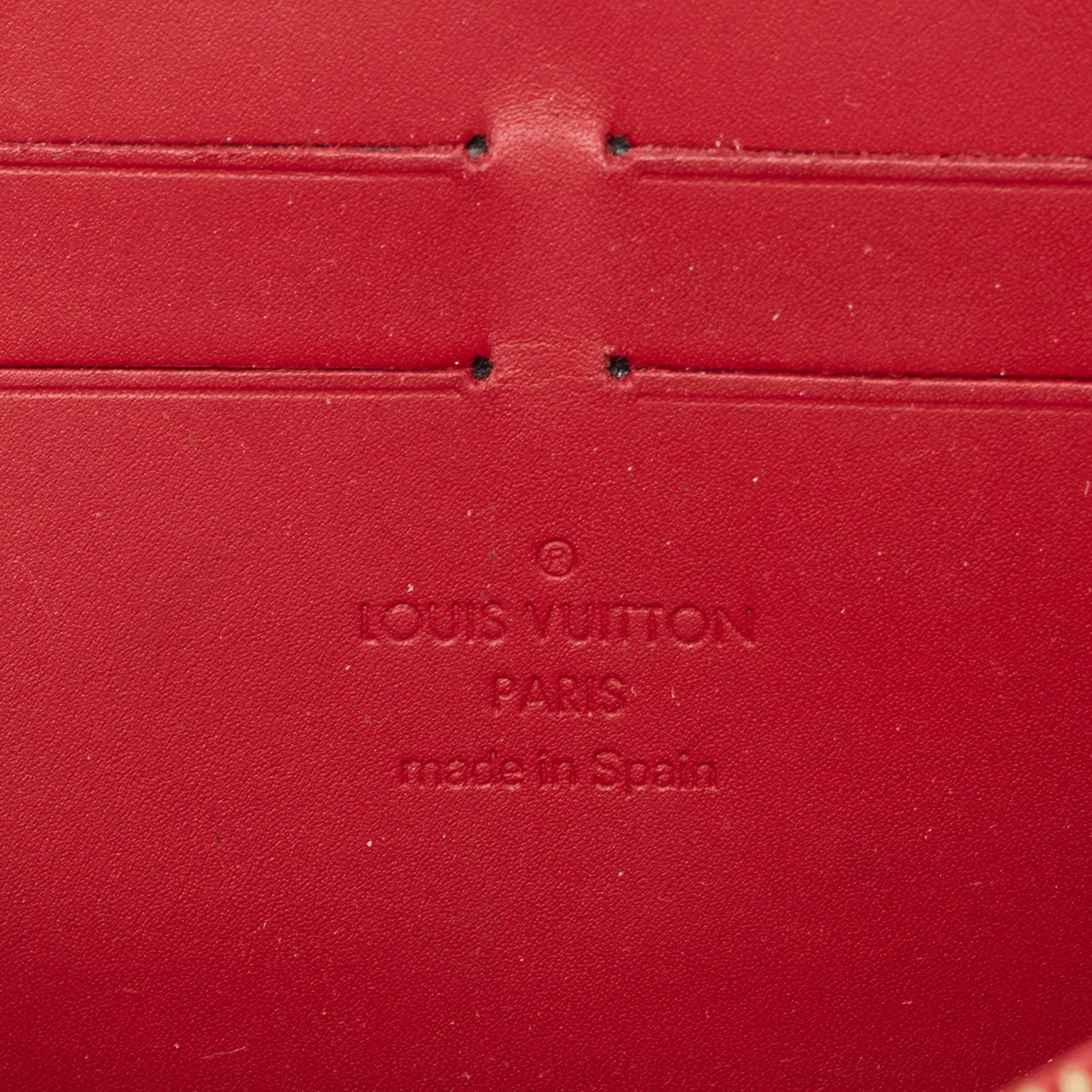 Louis Vuitton Pomme D’amour Monogram Vernis Zippy Wallet 6
